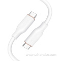 Skin-friendly silicone material Type-C To Type-C 100w Cable